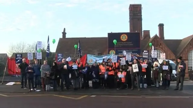 Workers at Small Heath School