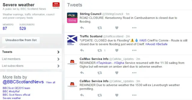 BBC Scotland Twitter list