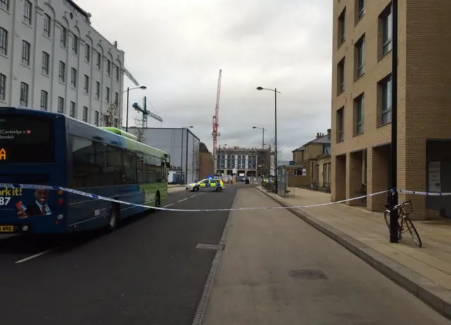 Cordon at Cambridge Station