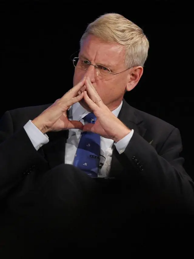 Former Swedish prime minister Carl Bildt