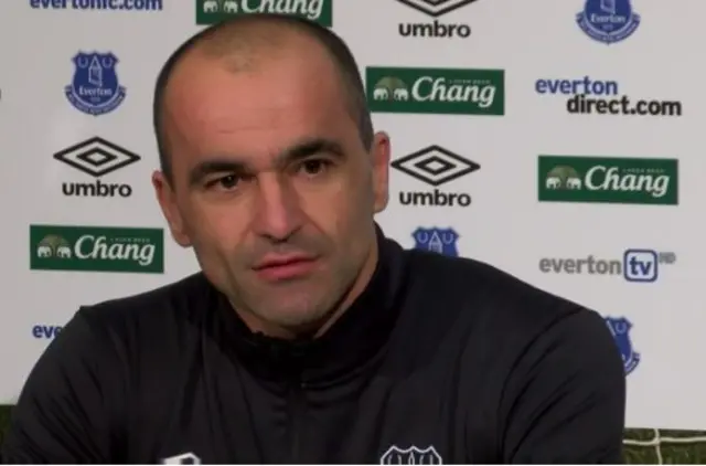 Everton boss Roberto Martinez