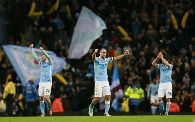 Manchester City celebrate