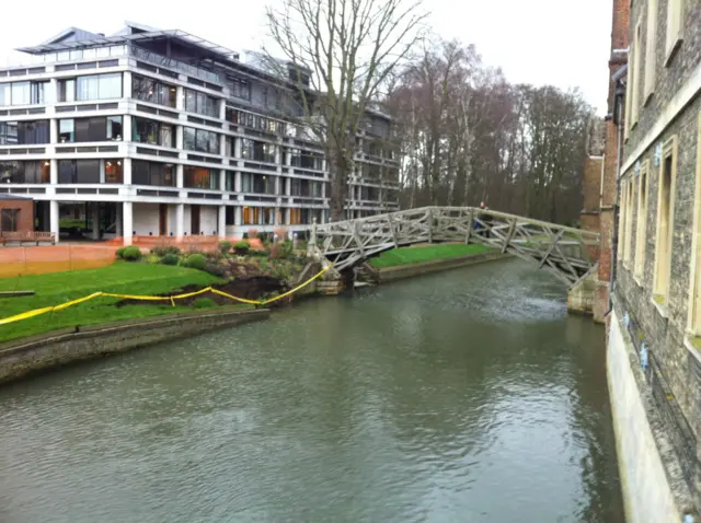 Landslip on River Cam