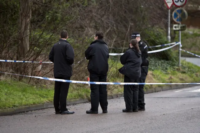 Police on Billing Brook Road