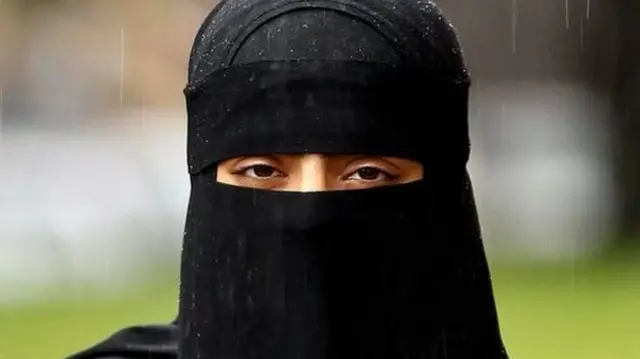 Woman wearing niqab