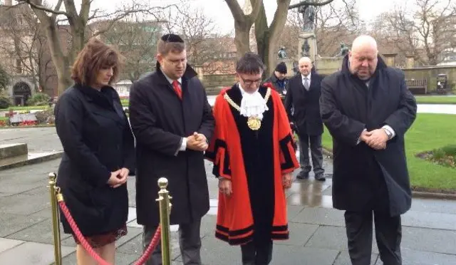 Civic and faith leaders in Liverpool