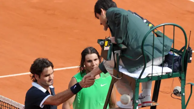 Roger Federer and Rafa Nadal