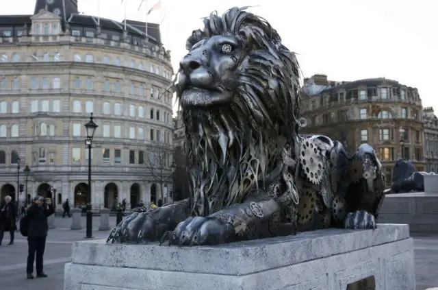 Lion in Trafalgar Square