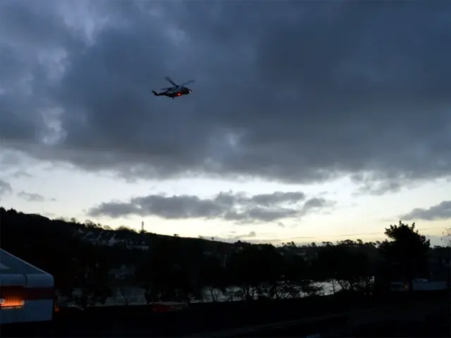 Coastguard helicopter