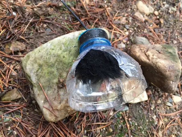 Plastic bottle with microphone