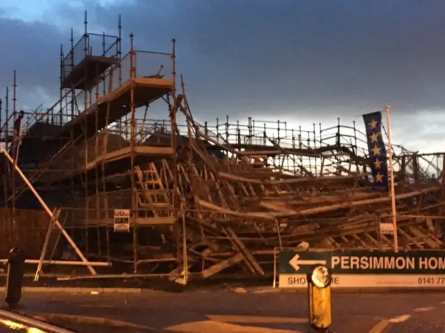 Scaffold in Woodilee Village, Lenzie