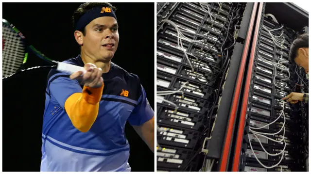 Milos Raonic and a supercomputer