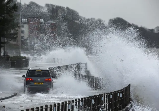 Storm Gertrude in Skermorlie