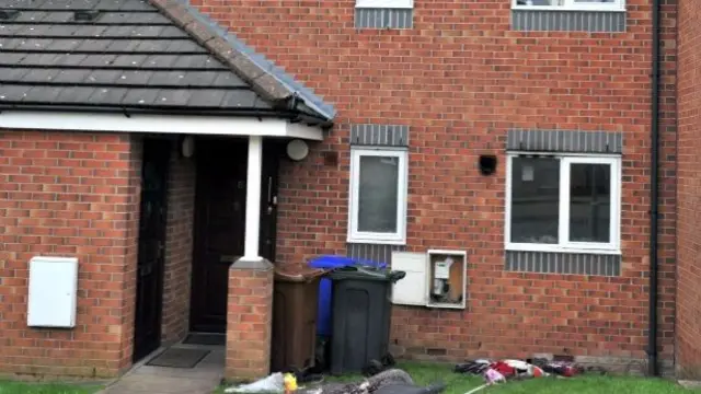 The flat in Stirling Close where David Wardenier lived