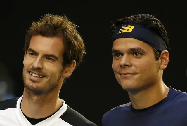 Andy Murry and Milos Raonic