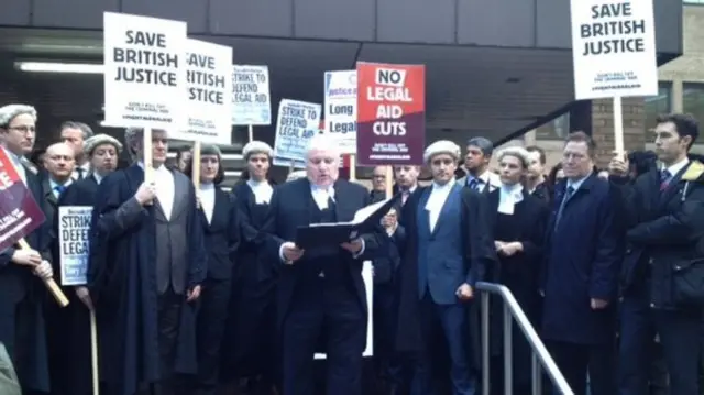 Lawyers protest