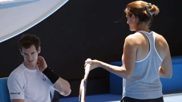 Amelie Mauresmo and Andy Murray