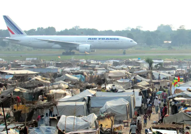 Camp near Bangui airport