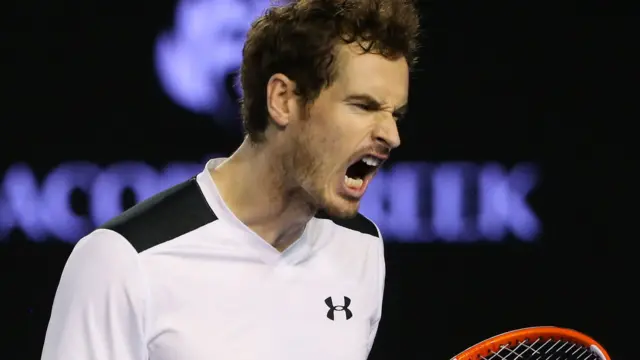 Andy Murray celebrates