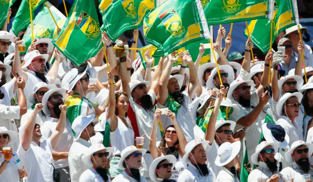 South Africa fans in the crowd