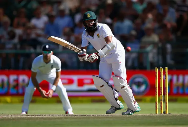 Hashim Amla in bat for South Africa