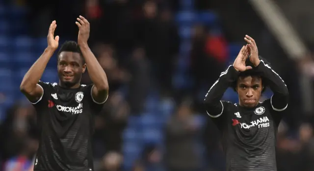 Chelsea duo John Obi Mikel and Willian