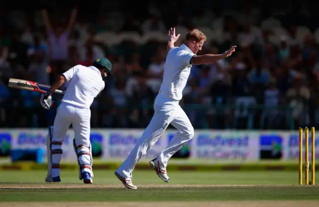 Ben Stokes celebrates