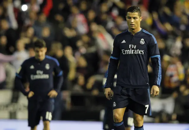 Ronaldo looks dejected