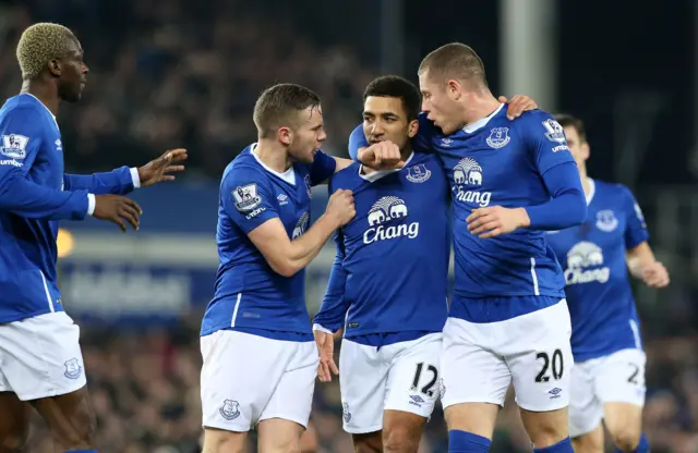 Everton celebrate