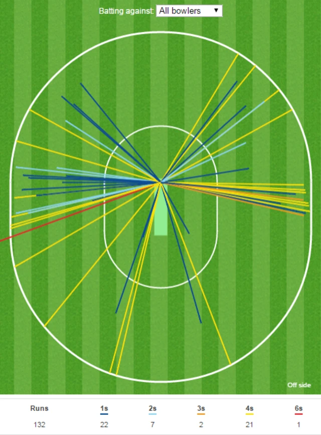 Ben Stokes wagon wheel