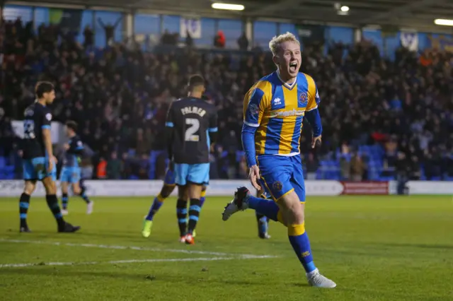 Jack Grimmer celebrates