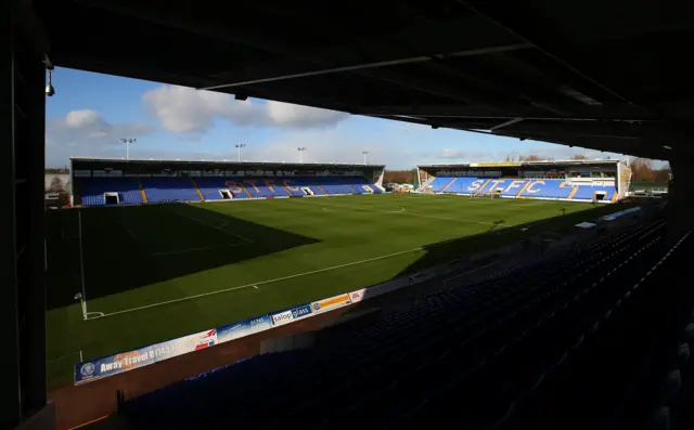 Shrewsbury Town ahead of kick-off