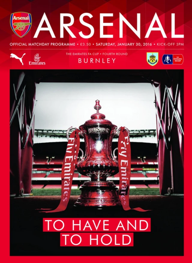 Arsenal match programme