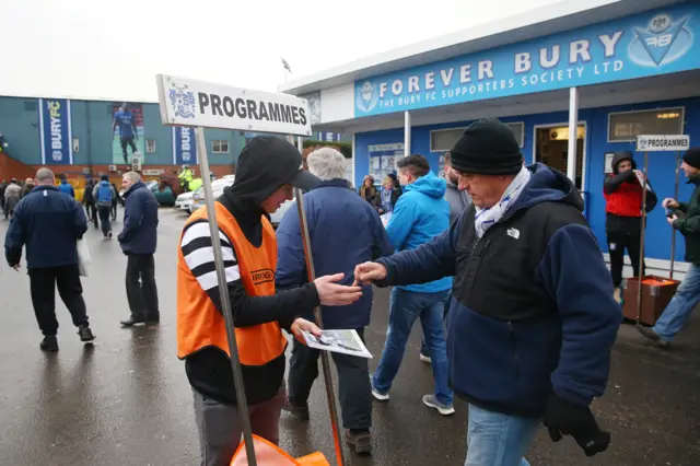 Bury programme sellers