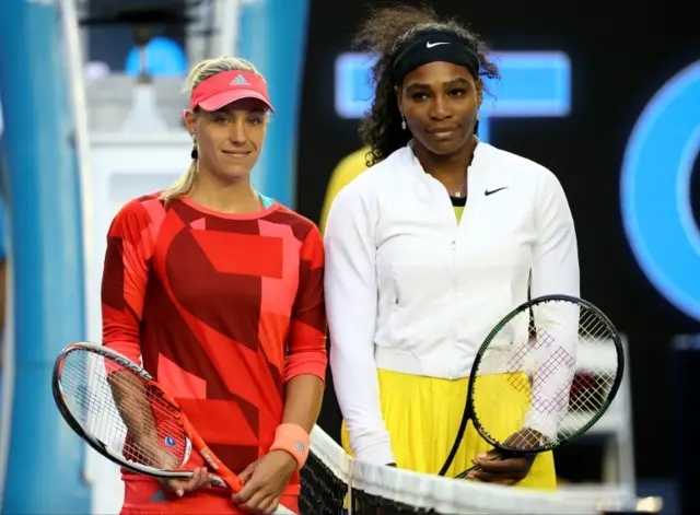 Serena Williams and Angelique Kerber