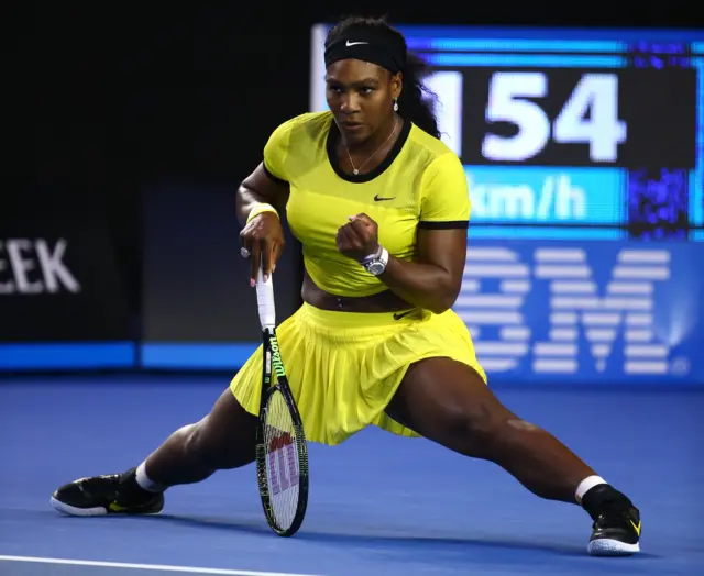 Serena Williams wins second set