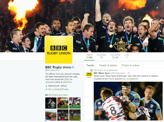 BBC Rugby Union Twitter