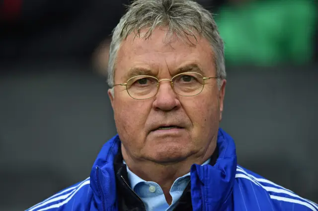 Chelsea"s Dutch interim manager Guus Hiddink