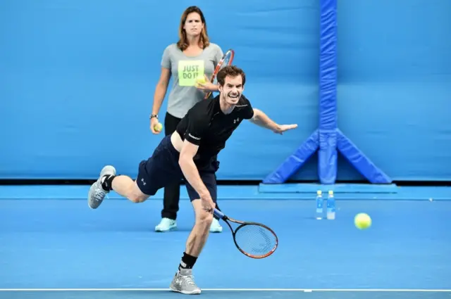 Amelie Mauresmo and Andy Murray