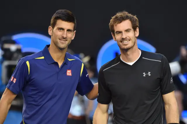 Novak Djokovic and Andy Murray