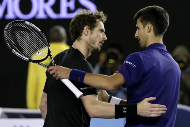 Andy Murray and Novak Djokovic