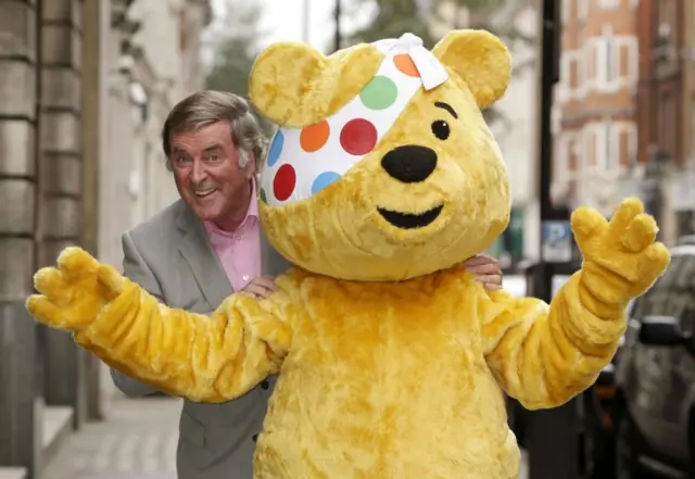 Sir Terry Wogan with Pudsey