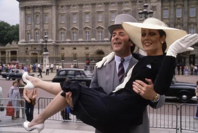 Terry Wogan and Lorraine Chase