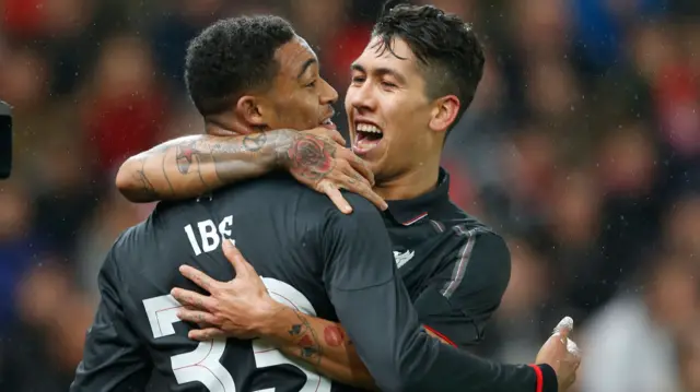 Jordon Ibe celebrates