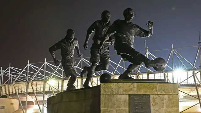 Britannia Stadium and Sir Stanley Matthews statue