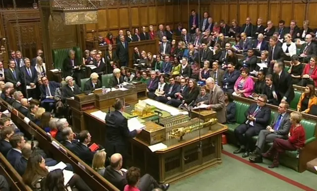 David Cameron and Jeremy Corbyn in the House of Commons