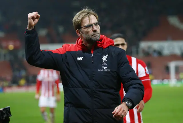 Juergen Klopp celebrates