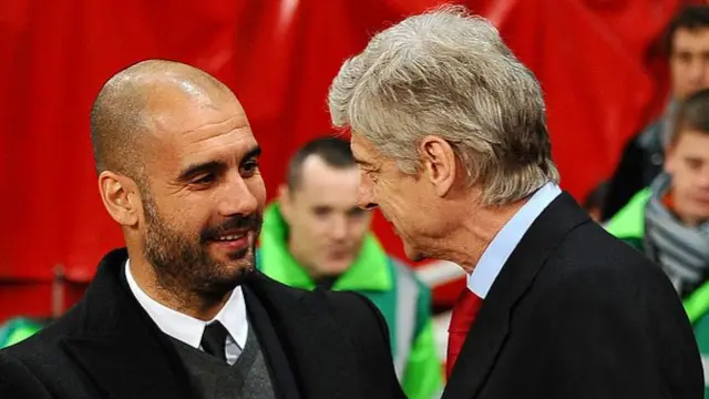 Pep Guardiola and Arsene Wenger