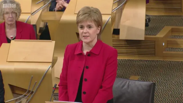 First Minister Nicola Sturgeon