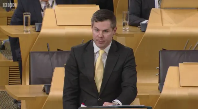 Transport Minister Derek Mackay